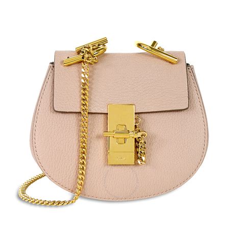 chloe drew nano cement pink|Chloe Drew Nano Leather Crossbody Bag .